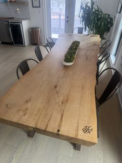 Live Edge Custom Maple Table