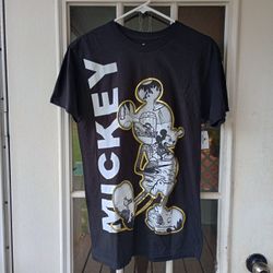 Mickey Mouse Disneyland Collectors Retro Men's Shirt by Hanes - Medium - Black