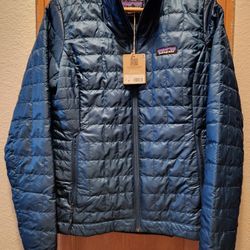 NWT Women's Patagonia Nano Puff Jacket Small Lagom Blue