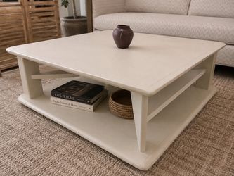 Oversized square coffee table