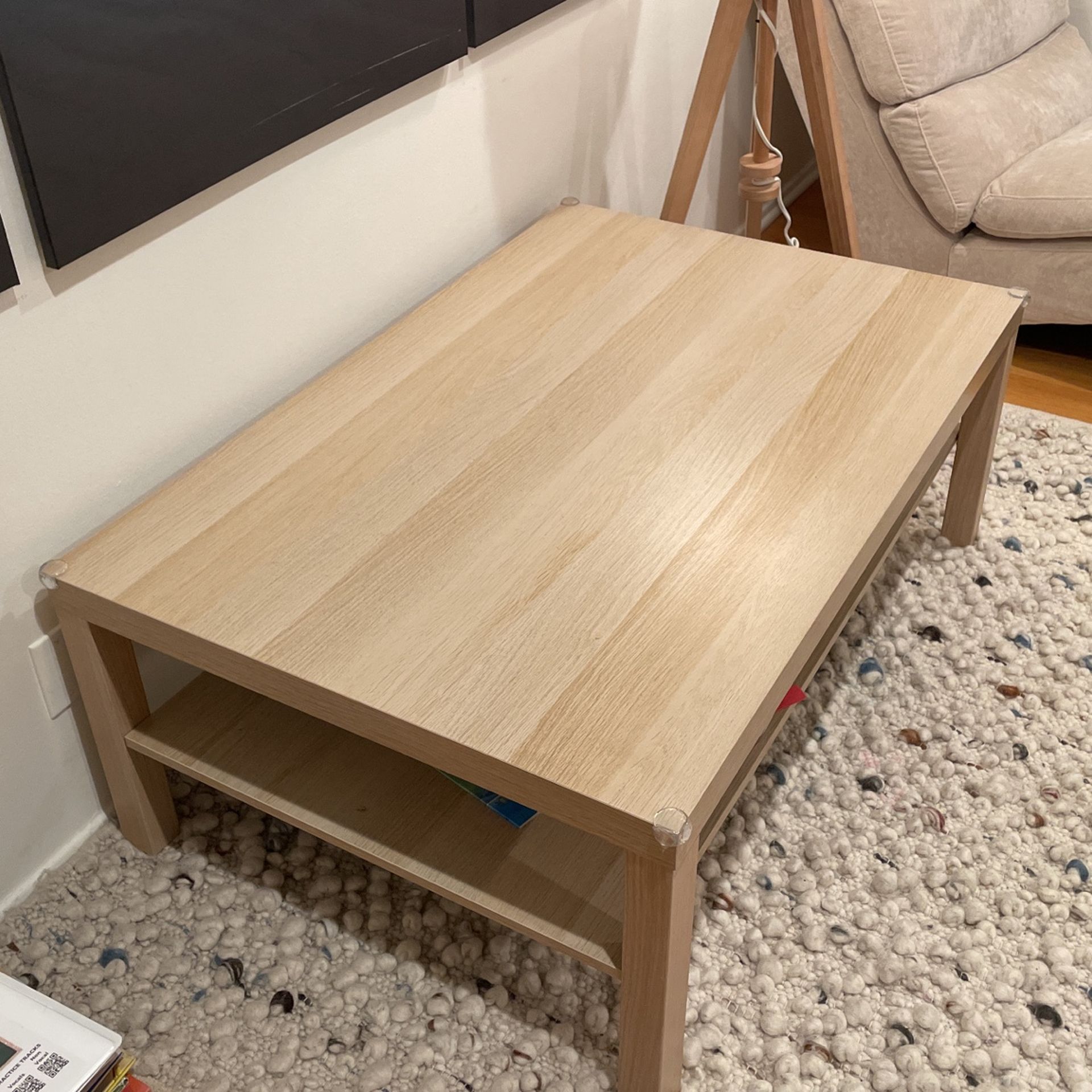 Ikea Lack Coffee Table White Stained Oak Like New