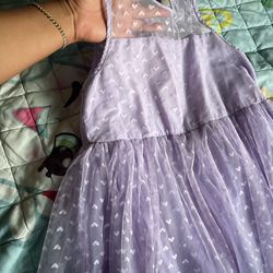 Vestido Color Lila Para Niña 7t