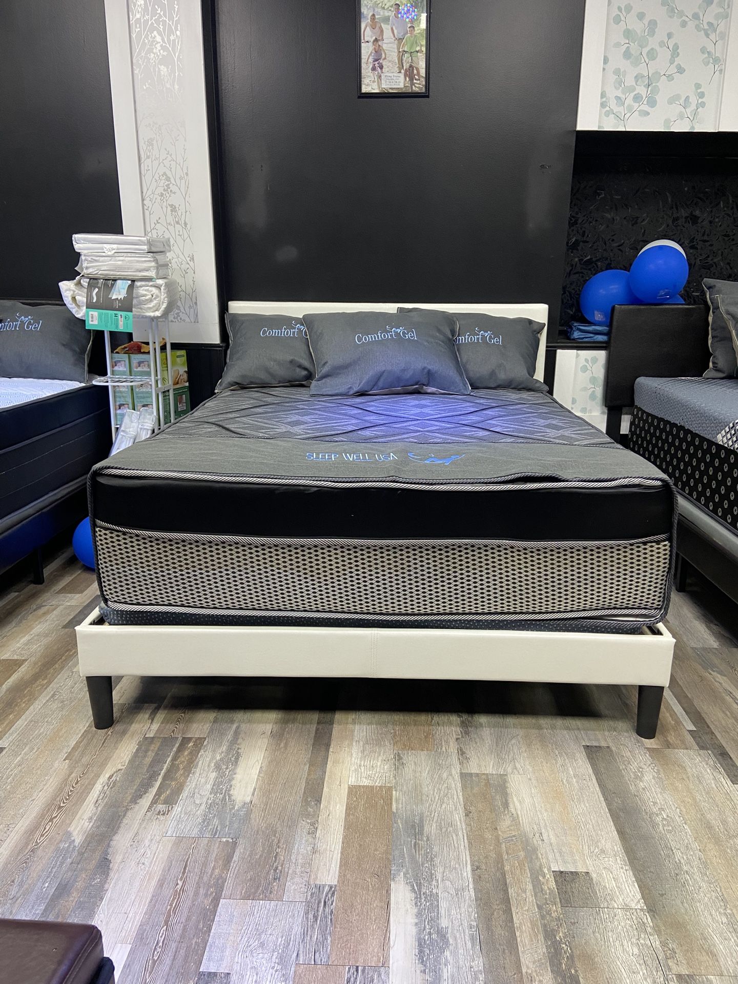 Queen Mattress Come With Free Box Spring Only- Free Delivery 🚚 Today