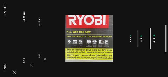 Ryobi Wet Tile Saw