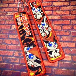 1 Piece Double Sided 5 Inch Pokemon Victini Keychain