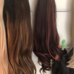 100% human hair ponytails 