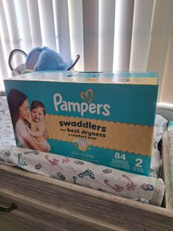 Trade Pampers Swaddlers Size 2 Diapers 84 Count