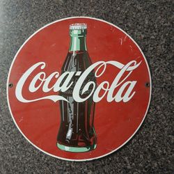Antique Metal Sign 12" 