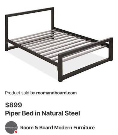 Room and Board Wrought Iron Full Sized Bed Frame