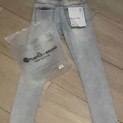 Purple jeans size 28