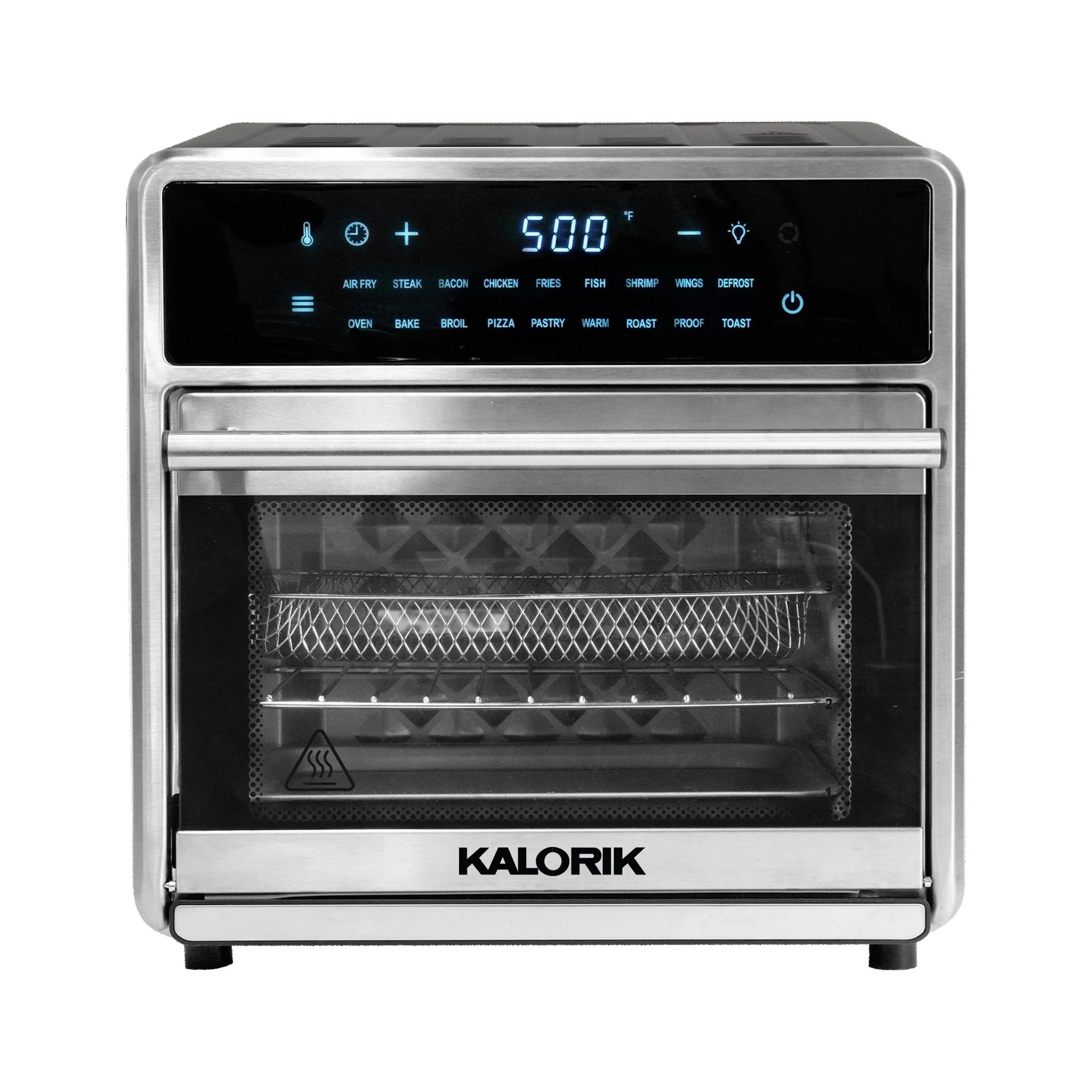 Kalorik MAXX® Digital 16-Quart Air Fryer Oven, 9-in-1 Countertop Toaster Oven and Air Fryer Combo, 21 Smart Presets, 9 Easy-to-Clean Accessories, 1600