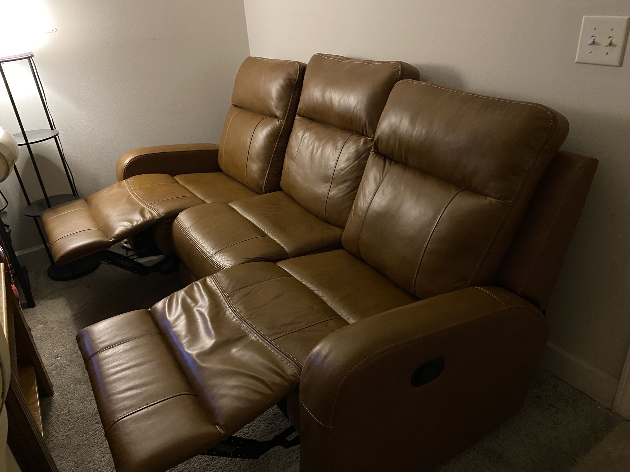 Reclining Leather Sofa