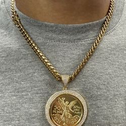 Water resistance Cuban links box locks necklace and pendant✨✨✨