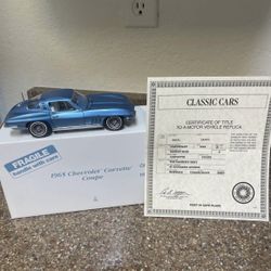 DANBURY MINT 1965 CHEVROLET CORVETTE COUPE