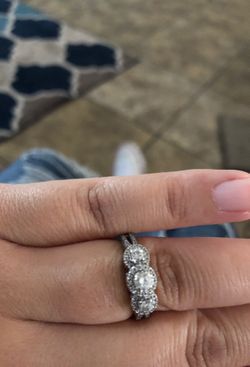 A 3 stone diamond ring from May jewelers. Still have the papers that go with it.