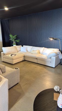 Modular Sectional Sofa | Cloud Couch | Performance Linen Sofa | New