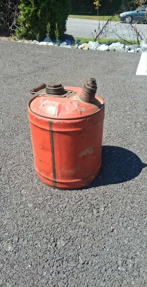 Antique Metal Gas Can