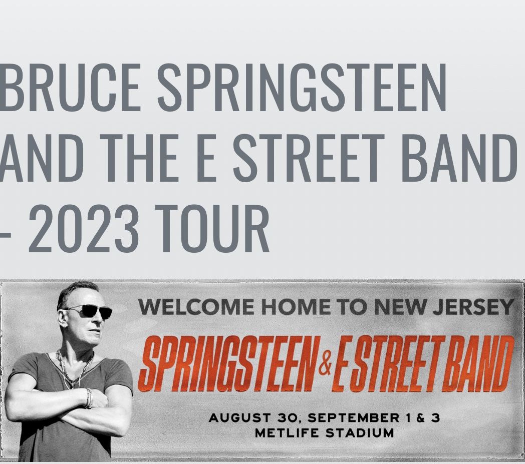 Bruce Springsteen 2 Tickets on 9/3