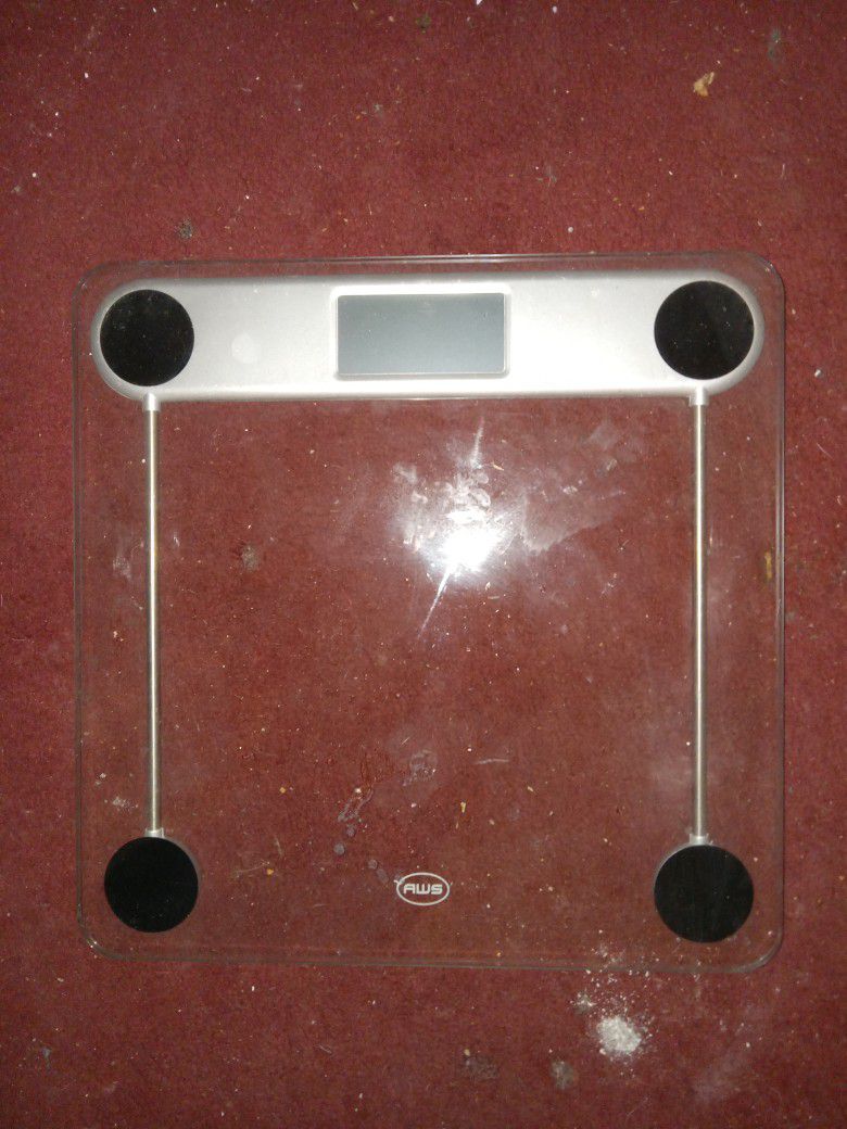 Clear Glass Bathroom Digital Body Weight Scale 