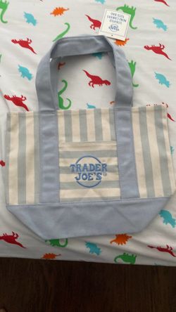 blue trader joe’s bag