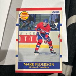 Mark Pederson NHL trading card