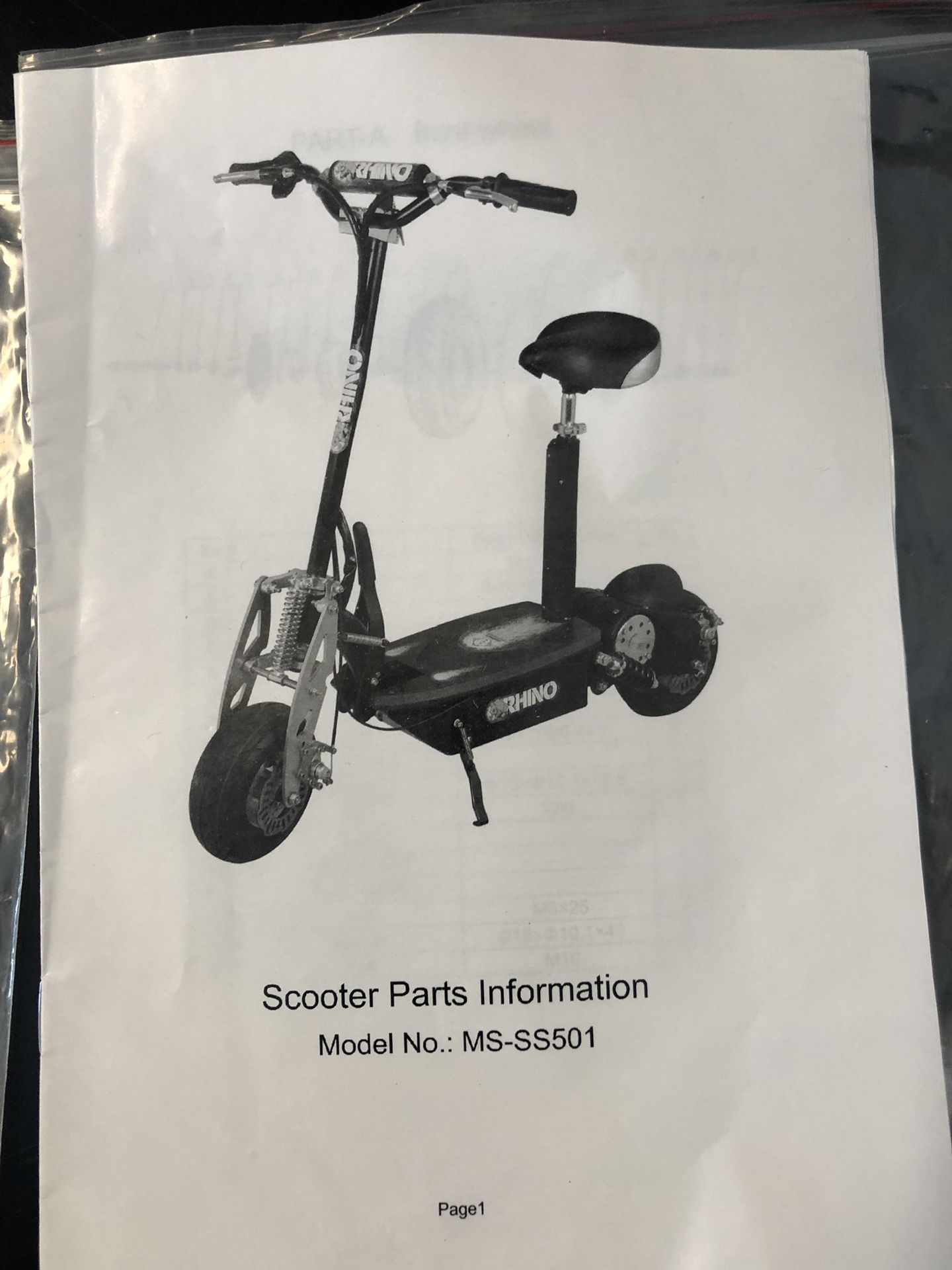 Rhino W500 electric scooter