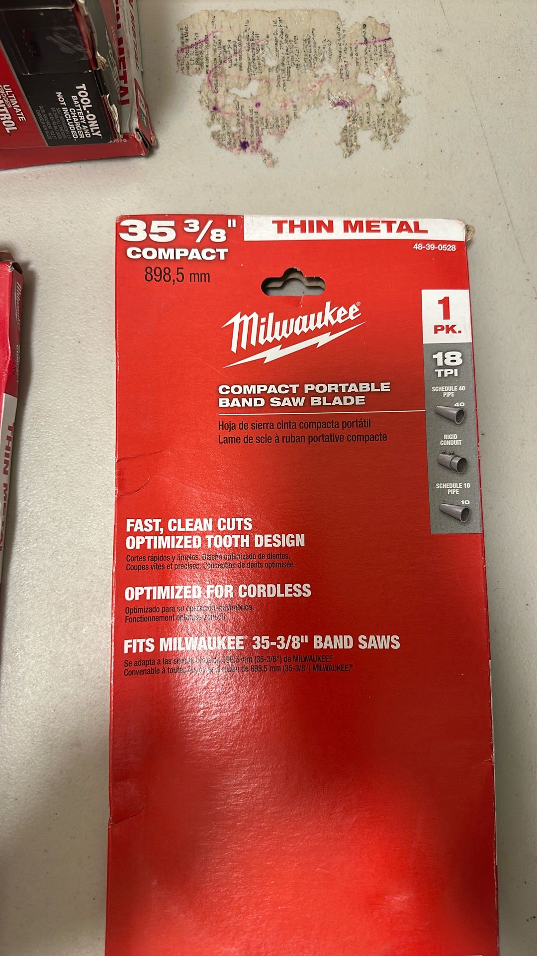 Milwaukee Compact Portable Bandsaw Blade