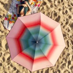 Used In Great Shape! Made In France! Outdoor Umbrella, Light And Foldable! Great For Beach Day! Super Cute! 