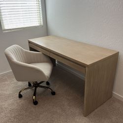 60 Inch Wooden Desk With Drawers - Pottery Barn