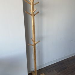 Wooden coat stand