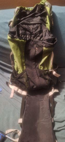 Large Hiking Backpack Green and Black