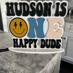 Table Birthday Sign