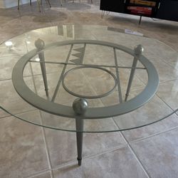 Glass Coffee Table 40”