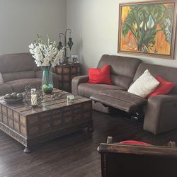 Electronic Living Room Recliner Set