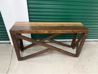 Rustic Wood Console Table