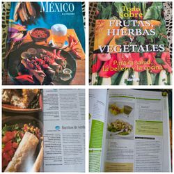 Spanish Cookbook Set – México & Frutas Hierbas y Vegetales