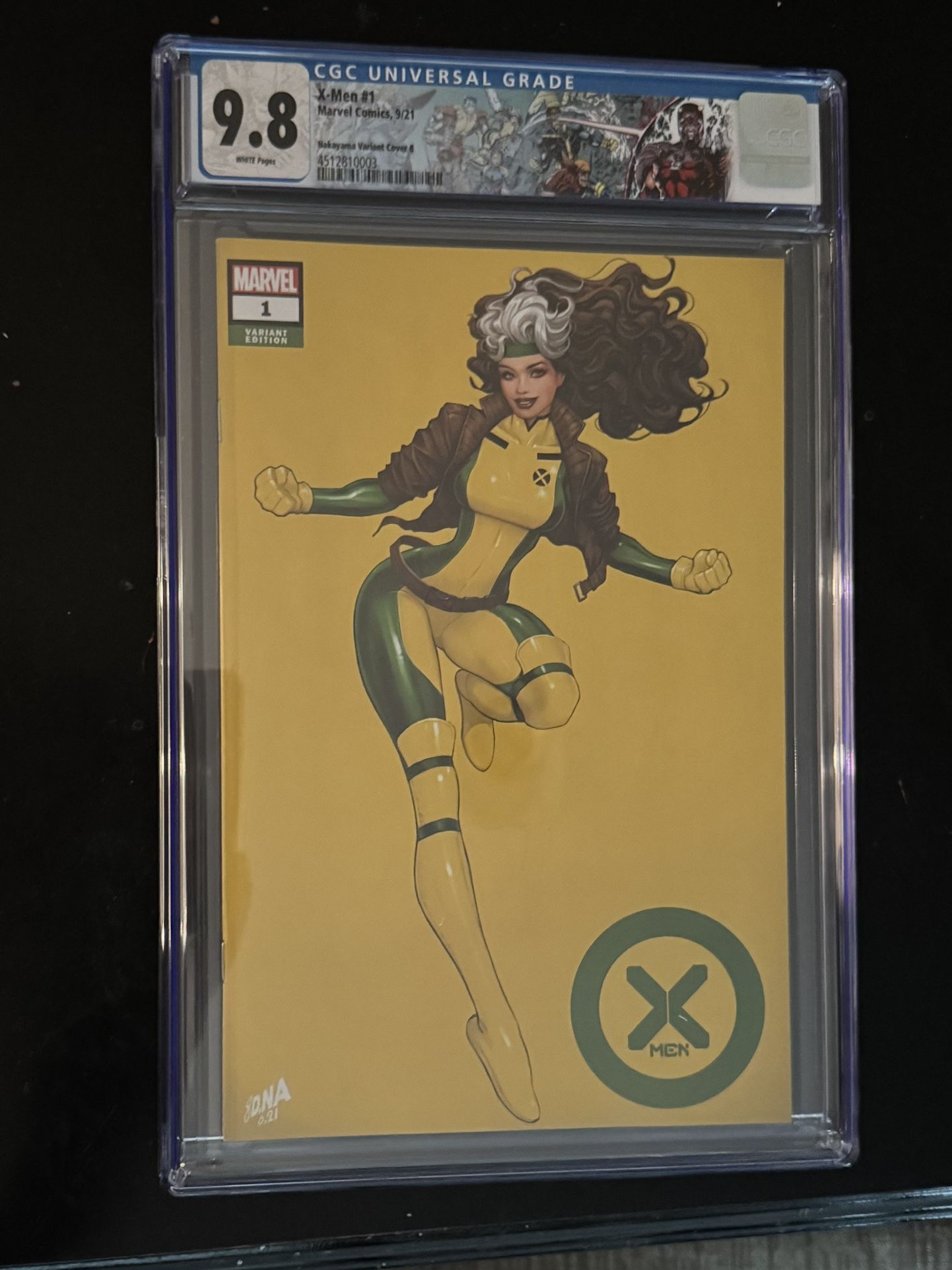 X Men #1 CGC 9.8 David Nakayama Yellow Cover B Variant...