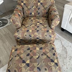 Furniture Chair & Ottoman