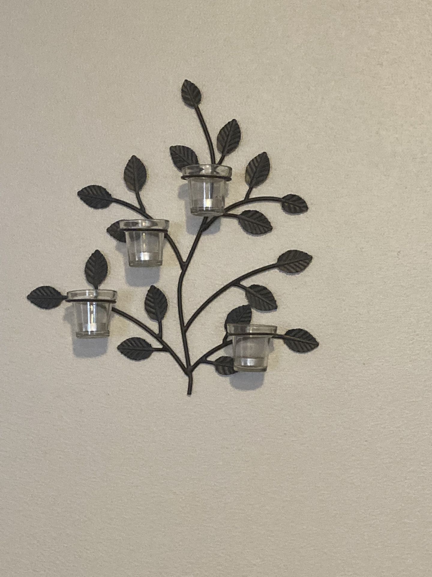 Two Wall Sconces (candle Holders)