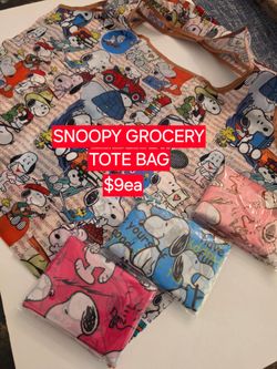 Snoopy tote bag grocery bag