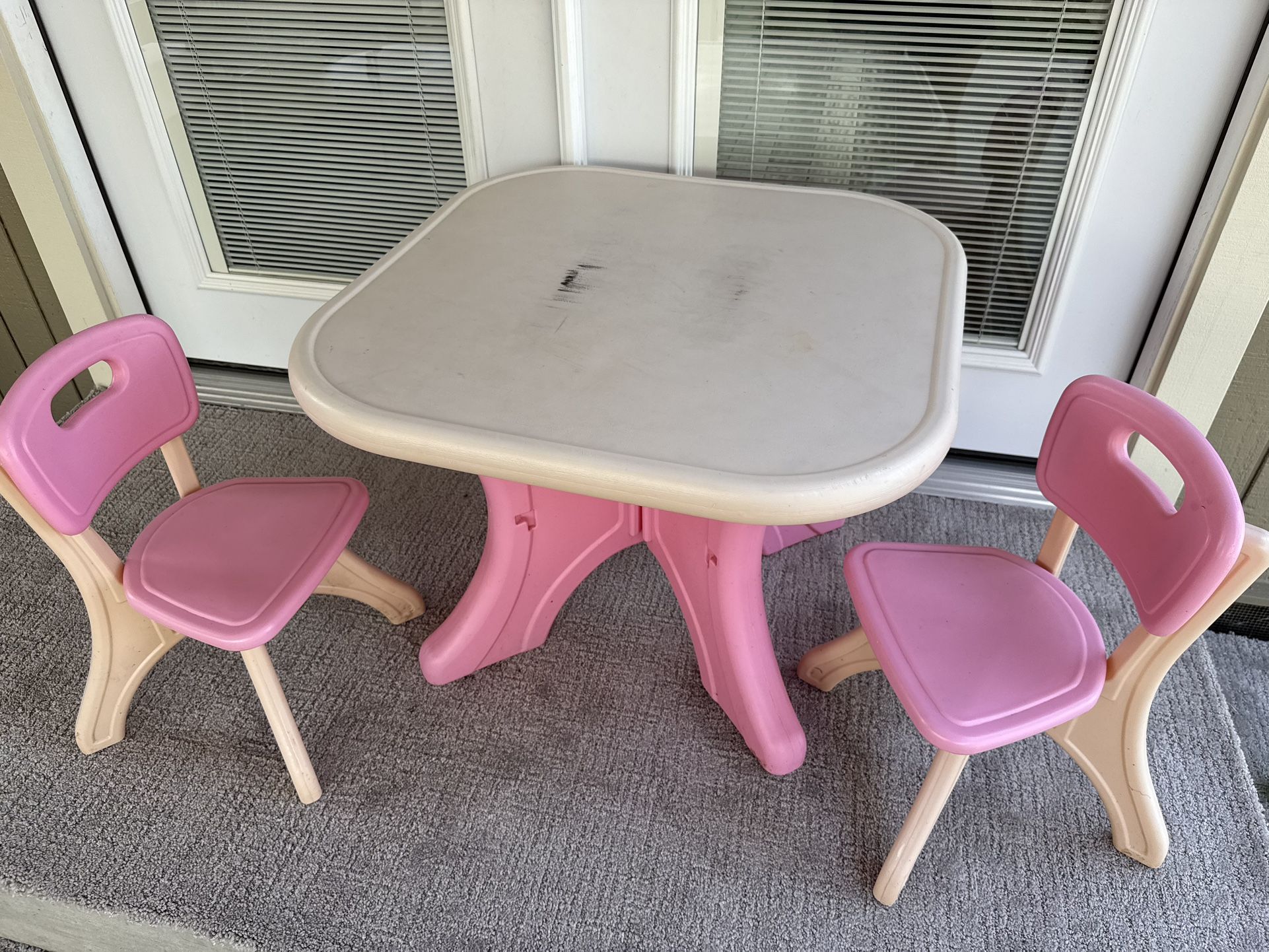 Kids Table With 2 Chairs Used On My Patio 