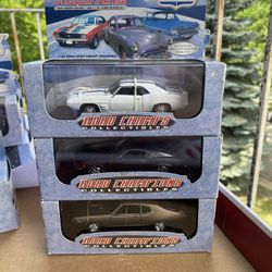Road Champs 30th Anniversary 1969 Tribute Lot of 3. All 3 Die Cast 1:43 Scale In Original Display Case for $ 50 