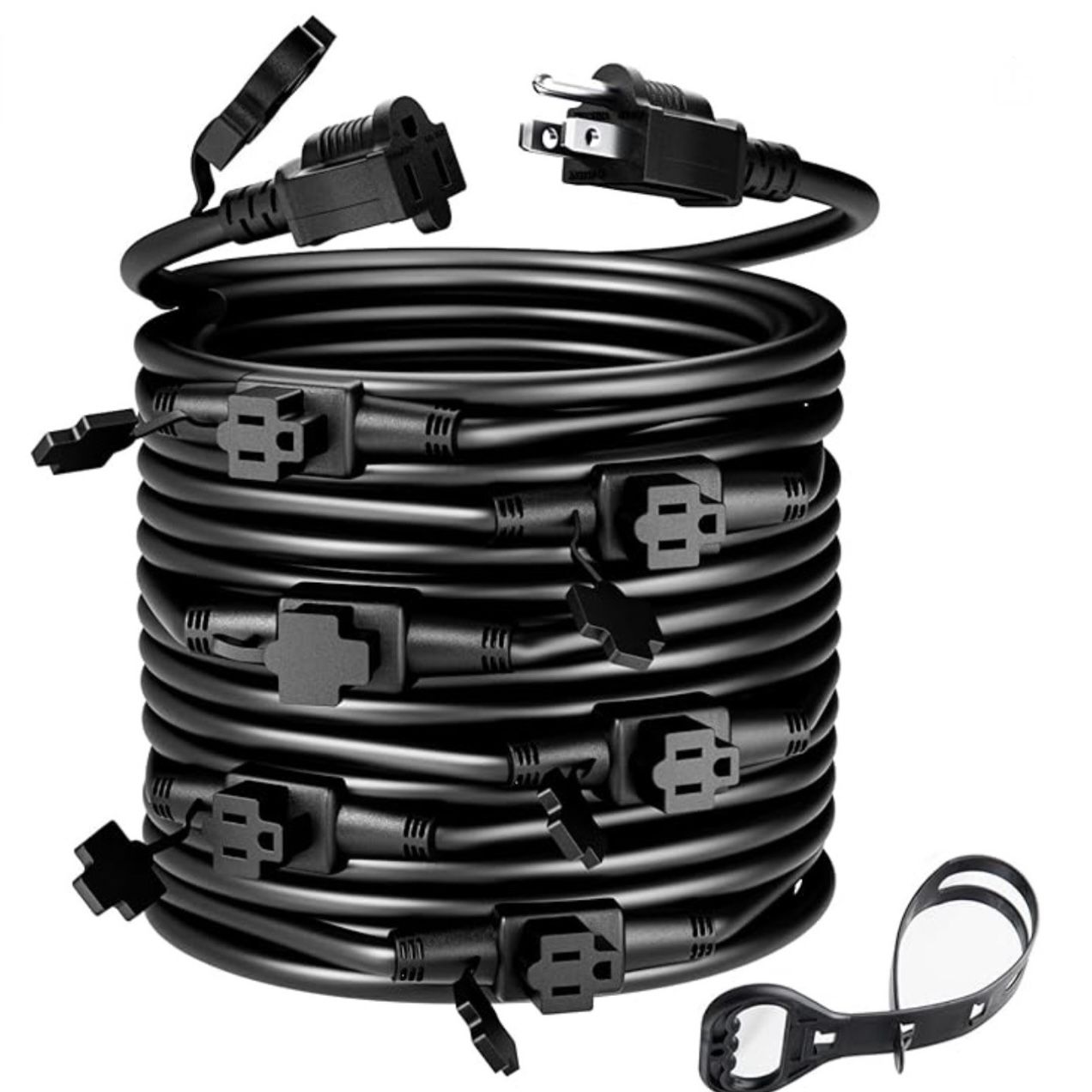 50 Feet Extension Cord With 7 Sockets