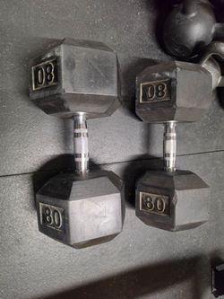 80lb dumbbell pair