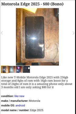 Motorola Edge 2025 256GB