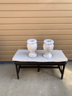 Marble white vase $200 each obo