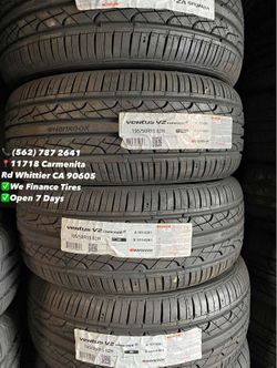 195/50R15 Hankook New Set of Tires Installed and Balanced Set de Llantas Nuevas Instaladas y Balanceadas