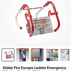 Fire escape emergency window ladder anti slip 2 story 