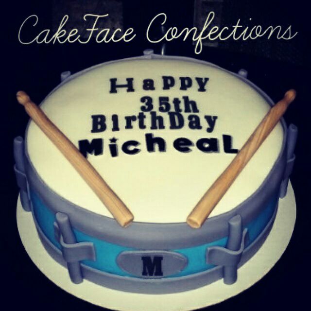 Custom Snare Drum Cake