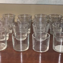 16 Candle Or Beverage Glass Wear  $10